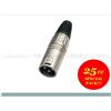 Soundsation 25x 25 PZ CONF 25 CONNETTORI XLR SOUNDSATION GO-LINK SXLR01M-B IN METALLO PROF.