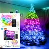 LUCI DI NATALE ALBERO SMART WIFI APP TELECOMANDO CHRISTMAS CATENA LED MUSICA USB