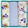 Disney Set tris quadrati in garza di puro cotone Disney Mickey Mouse 3 pezzi 5012