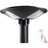 Foyu Lampione Stradale Solare 150W Rotondo con Sensore Crepuscolare + Sensore PIR