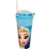 Disney bicchiere contenitore Frozen con cannuccia 2 in 1 snack cup 500 ml 1069