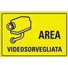 GERMAN TAPE 2 TARGHETTE ADESIVE "AREA VIDEO SORVEGLIATA"SICUREZZA ANTIFURTO ALLARME WIRELESS