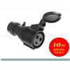 GDE 10x 10PZ GDE 912213 Presa Volante 32A CEE 50/60Hz nera Monofase