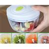 Mini Tritatutto 300ml Compatto a Corda a 3 Lame Acciaio Inox Trita Tutto