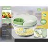 HOOMEI Tritatutto Manuale 3 Lame a Corda Trita Verdura Frutta 400ml Centrifuga HM-6345
