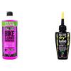 Muc-Off 347 Detergente Bici Concentrato, 1 L & Dry Chain Lube, 50 ml - Lubrificante Catena Bici Biodegradabile, Olio Catena Bici di Tutti i Tipi - Formulato per i Climi Asciutti