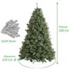 XONE Albero di Natale gran volume MILTON verde super compatto extra folto realistico