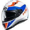 HJC Casco moto HJC i70 TAS MC26H, Bianco/Blu/Oroange, XS