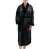 Gözze - Accappatoio Unisex con Con Collo a Scialle, Sensazione di Seta, 100% Microfibra, 330 g/m², Taglia, 100% Microfibra, M - Antracite