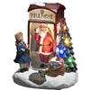 Konstsmide Luci di Natale Scena di Babbo Natale Cabina Telefonica Ornamento di Natale Decorazione/Funzionamento a batteria: 3xAAA (escl.)/Scena di Natale Multicolore Diodi