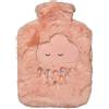 Draeger Paris Nuage, Borsa dell'Acqua Calda in Peluche Nuvola con Fodera in Finta Pelliccia 100% Poliestere