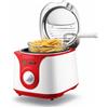 Maka friggitrice elettrica ad olio cestello ad immersione 2 lt temperatura regolabile