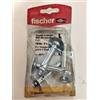 Fischer 4 tasselli in acciaio SBS 9/4 K per mensole staffe su tutte le murature