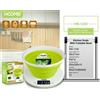 HOOMEI Bilancia Pesa Alimenti Elettronica da Cucina con Ciotola Pieghevole 5Kg HM-1230
