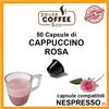 PausaCoffee 50 capsule cialde di CAPPUCCINO ROSA compatibili NESPRESSO