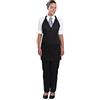Chef Works Uniform Works A709, grembiule Tuxedo unisex in policotone, colore nero
