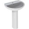 Geberit LAVABO IN CERAMICA BIANCA SERIE COLIBRI - LAVABO 60CM SENZA COLONNA