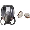 3M 7100015052 6900 maschera completa in silicone, taglia L, nero/grigio & Filtro per Vapori Organici 6055, A2 per le Serie 6000 E 6500, 1PR/PK
