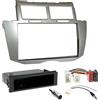 Sound way Kit Montaggio Autoradio, Mascherina 1 DIN /2 DIN, Adattatore Antenna, Cavo ISO compatibile con Toyota Yaris 2005-2011