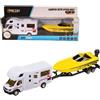 Metal World Camper Con Motoscafo Modellino in Metallo Metal World Scala 1:48