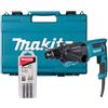 MAKITA HR2670 TASSELLATORE A 3 FUNZIONI 800W SDS-PLUS IN VALIGETTA CON 3 PUNTE