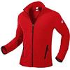 BP 1694-641-81-L - Giacca in pile da uomo, con colletto alto e braccia, 275,00 g/m², 100% poliestere, rosso, L