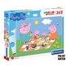 CLEMENTONI 24028 PEPPA PIG - 24 MAXI pezzi - Supercolor Puzzle
