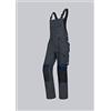 BP - Pantaloni da lavoro da uomo, vita alta sulla schiena, 285,00 g/m², misto tessuto con elastico, colore: marrone/nero, 50 N