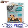 Leopet traverse ultra charcoal 60x60 200 pezzi tappetini carboni attivi per cani
