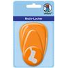 URSUS 19480030 - Perforatrice in plastica, misura media, calzino 25,4 mm, facile da usare grazie alla leva e pratico dispositivo di raccolta, arancione