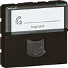 legrand 99453 Presa RJ 45 Multimedia Mosaic Catégorie6 STP Televisione, Telefono, Informatica 2 Moduli Mat-99453, Nero Opaco