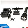 TORCIA SUBACQUEA RICARICABILE A 3 LED CREE PER SUB DIVING SCUBA LAMPADA LUMEN