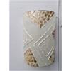 Marblechic Applique in resina e madreperla bianca cm 22x12x30 etnico luce da muro moderno 3