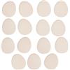 Baker Ross FX709 Sagome da dipingere in ceramica a forma di uova - Confezione da 15 pezzi, decora le uova di Pasqua