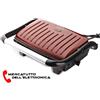 Aigostar GRIGLIA ELETTRICA AIGOSTAR Panini Maker 1000W Rosso-Nero PIASTRA ANTIADERENTE