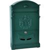 ALUBOX LIFTER - CASSETTA POSTALE REGIE in ALLUMINIO E LAMIERA - COLORE VERDE