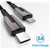 QIHANG Caricatore per iPhone 13 12 11 X XR Cavo DATI PD Type C Caricabatteria Auto USB