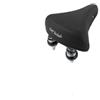 SMP SELLA VIAGGIO BICI CITY BIKE SIMILPELLE CON DOPPIE MOLLE BICONICHE NERO