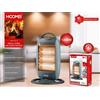 HOOMEI Stufa Stufetta Alogena Oscillante Elettrica 1200W 3 Strati Hoomei HM-8312