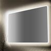Progetto Specchio bagno parete retroilluminato led 120x70 cm rettangolare moderno design