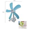HUAQIAQ Ventilatore a Pinza con Doppio Snodo 5 Pale Scrivania Tavolo Casa Ufficio HQ599