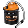 Ribimex ASHMax Aspiracenere, 1000 W, 18 L con base