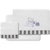 Interbaby Lenzuola Coralina Honey Bear bianco e grigio