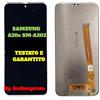 SAMSUNG DISPLAY LCD+VETRO TOUCH SCREEN SAMSUNG per GALAXY A20E SM-A202 NERO SCHERMO