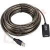 Aglow.it Prolunga Usb 5mt Amplificato M/F Cavo Attivo Usb 2.0/3.0, incrementa il segnale