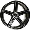 Oxigin 18 concava 10 x 22 Offset 40 Bolt Pattern 5,00 x 120.00 Centro foro 76.90 oxachtze1022 K140bfp, Nero Full Polish