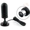 Aglow.it Antenna TV 36dbi DVB-T2 LI-36DB, CASA AUTO segnali televisivi 36 dB DIGITALE TER