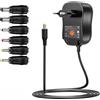 TRASFORMATORE ALIMENTATORE 30W DC 3V 4.5V 5V 6V 7.5V 9V 12V SPINOTTI UNIVERSALE