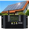 ROHS 30A REGOLATORE DI CARICA PER PANNELLO SOLARE 12V 24V con Display