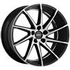 Oxigin 20 Attrazione 9.00 X 20 Offset 15 Bolt Pattern 5,00 x 120.00 Centro foro 76.90 oxzwanzig0920 K115bfphd, Nero Full Polish
